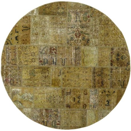 tappeto persia vintage patchwork cm 200x200 