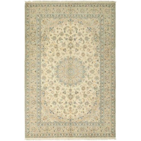 tappeto persia nain fine con seta cm 198x304 
