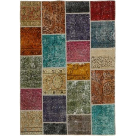 tappeto persia vintage patchwork cm 141x198 