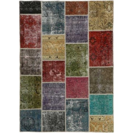 tappeto persia vintage patchwork cm 140x197 