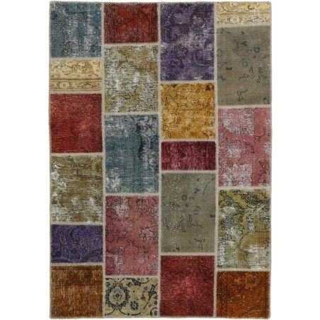 tappeto persia vintage patchwork cm 141x200 