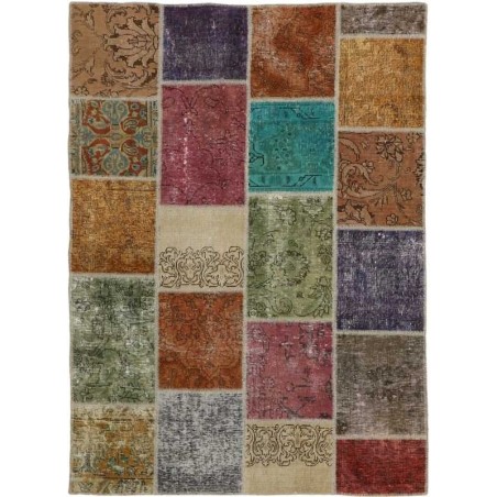 tappeto persia vintage patchwork cm 141x200 