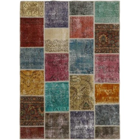 tappeto persia vintage patchwork cm 142x199 