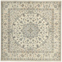 tappeto persia nain fine con seta cm 203x207 