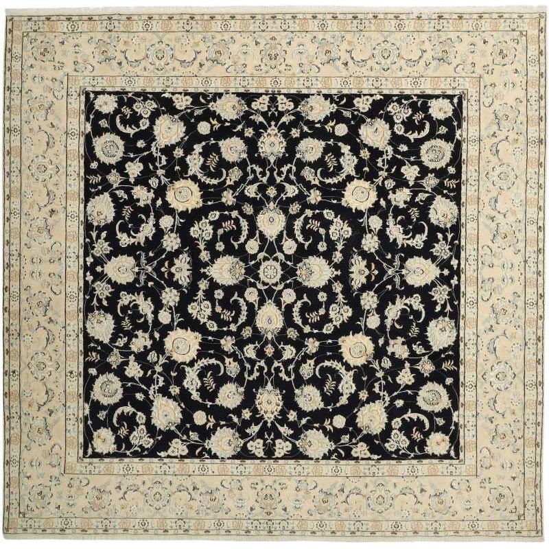 tappeto persia nain fine con seta cm 296x292 