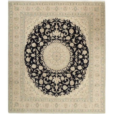 tappeto persia nain fine con seta cm 248x298 