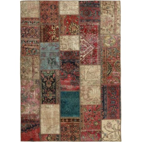 tappeto persia vintage patchwork cm 142x198 