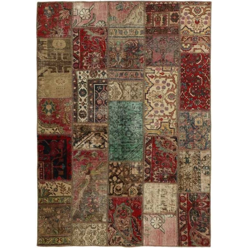 tappeto persia vintage patchwork cm 143x200 