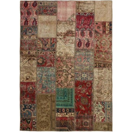 tappeto persia vintage patchwork cm 143x202 