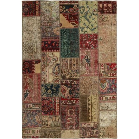 tappeto persia vintage patchwork cm 141x205 