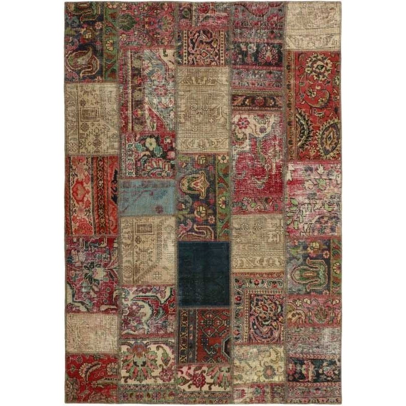 tappeto persia vintage patchwork cm 143x206 