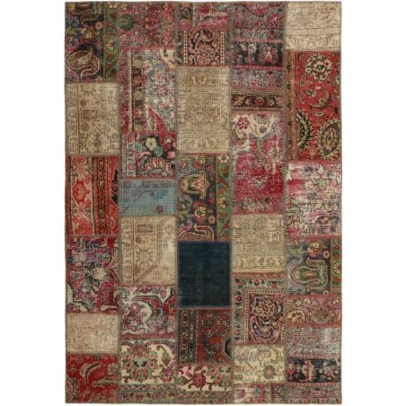 tappeto persia vintage patchwork cm 143x206 