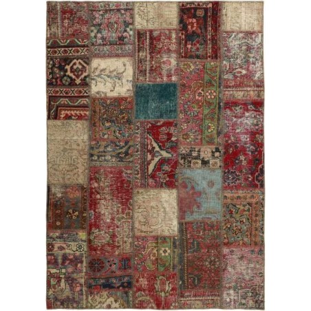 tappeto persia vintage patchwork cm 143x201 