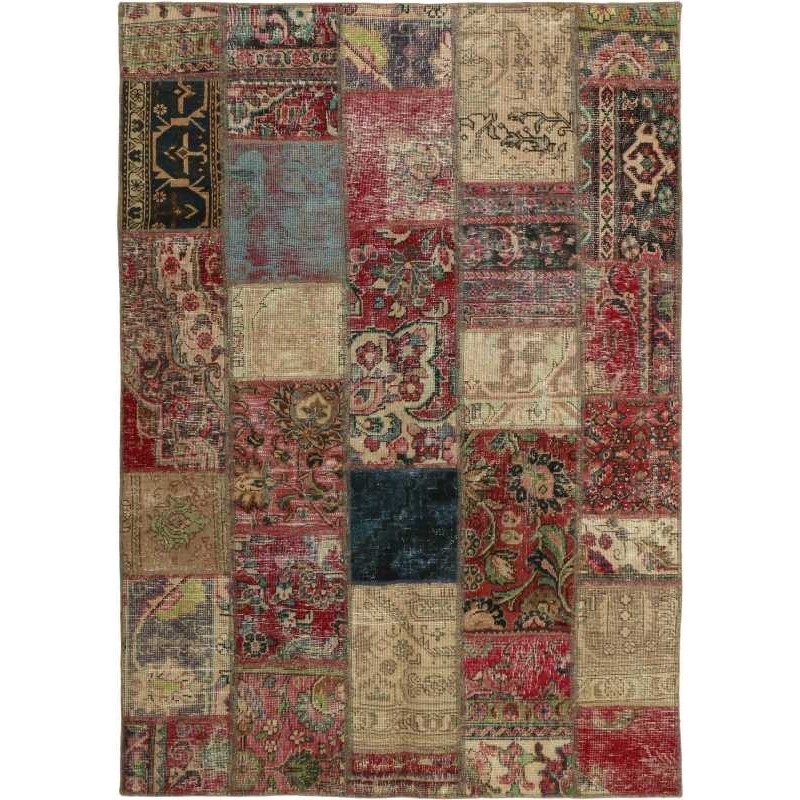 tappeto persia vintage patchwork cm 140x196 