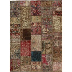 tappeto persia vintage patchwork cm 143x197 
