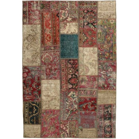 tappeto persia vintage patchwork cm 141x205 