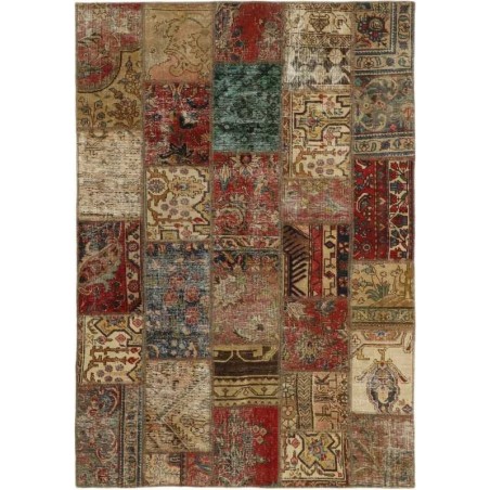 tappeto persia vintage patchwork cm 144x205 