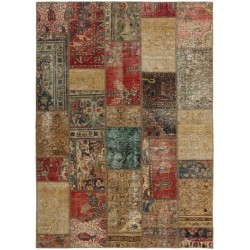 tappeto persia vintage patchwork cm 144x199 