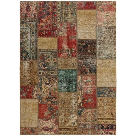 tappeto persia vintage patchwork cm 144x199 