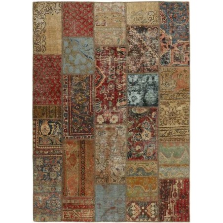tappeto persia vintage patchwork cm 145x201 