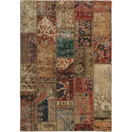 tappeto persia vintage patchwork cm 141x200 
