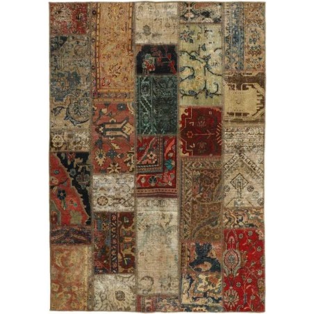 tappeto persia vintage patchwork cm 143x205 