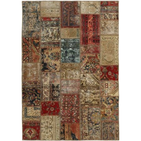 tappeto persia vintage patchwork cm 144x207 