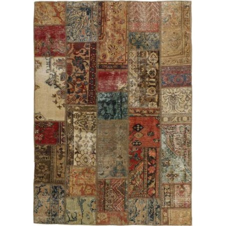 tappeto persia vintage patchwork cm 143x203 