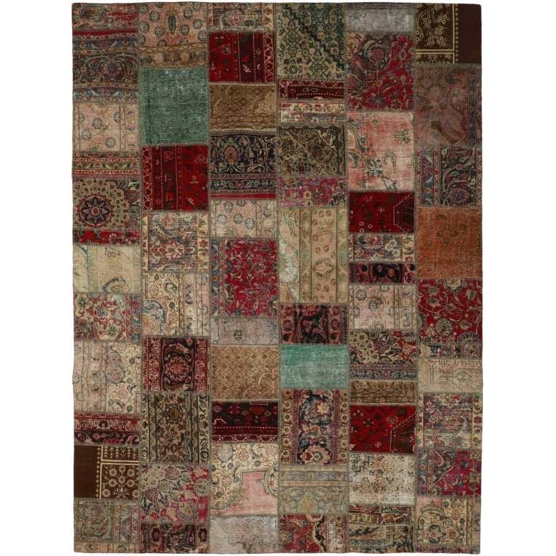 tappeto persia vintage patchwork cm 258x346 