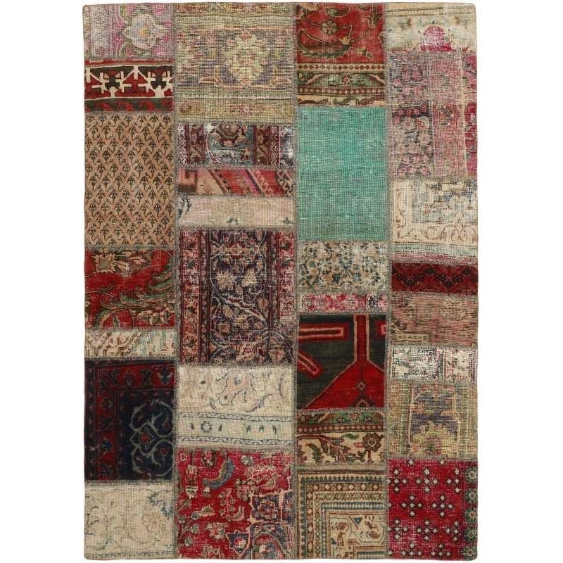 tappeto persia vintage patchwork cm 143x201 