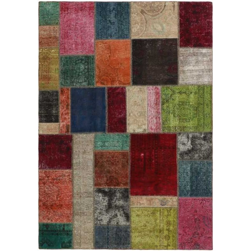 tappeto persia vintage patchwork cm 168x238 