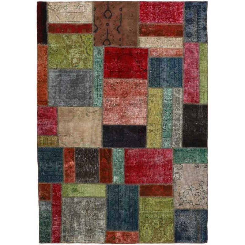 tappeto persia vintage patchwork cm 173x238 