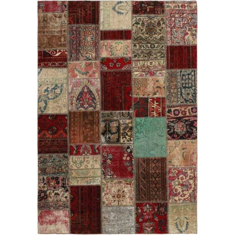 tappeto persia vintage patchwork cm 163x237 