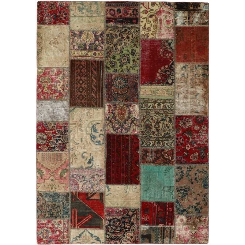 tappeto persia vintage patchwork cm 165x237 