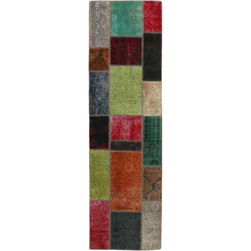 tappeto persia vintage patchwork cm 73x253 