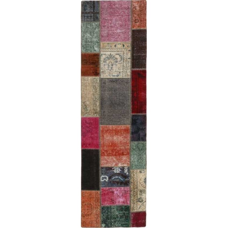 tappeto persia vintage patchwork cm 71x257 