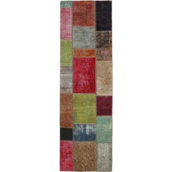 tappeto persia vintage patchwork cm 75x256 