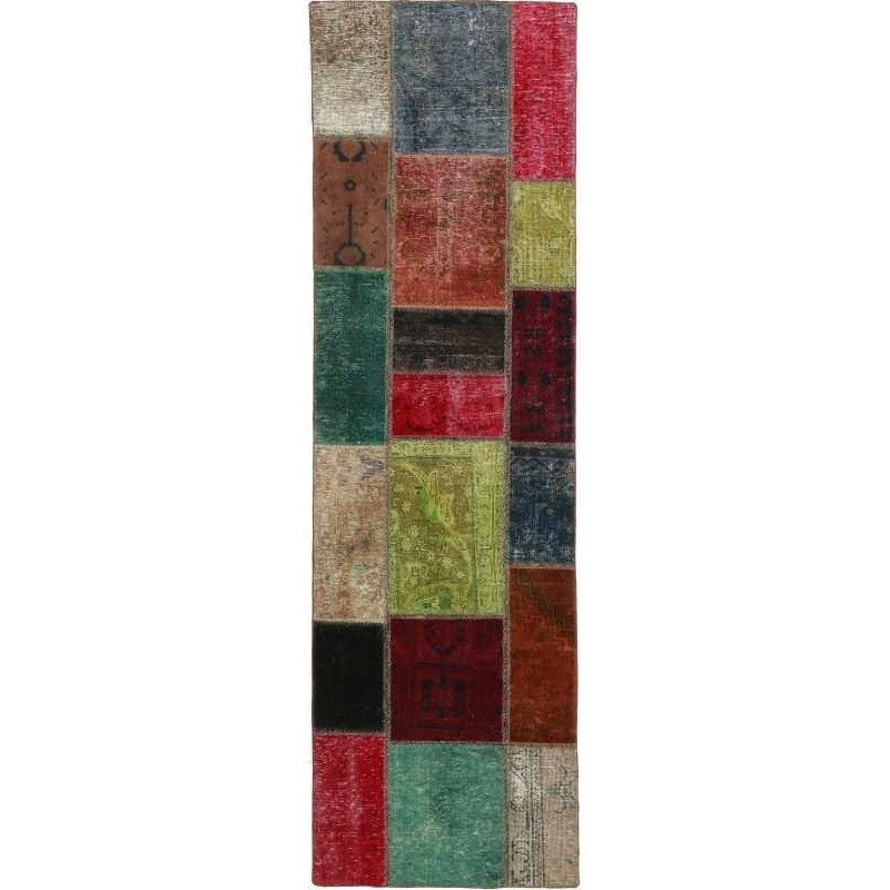 tappeto persia vintage patchwork cm 73x253 