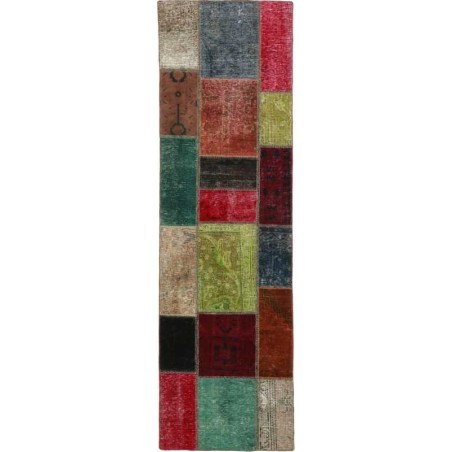 tappeto persia vintage patchwork cm 73x253 