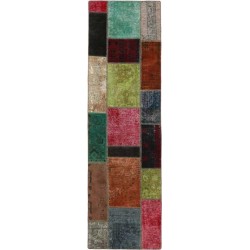 tappeto persia vintage patchwork cm 73x254 