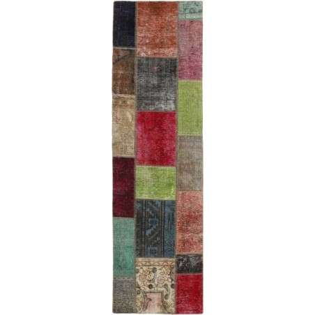 tappeto persia vintage patchwork cm 73x255 