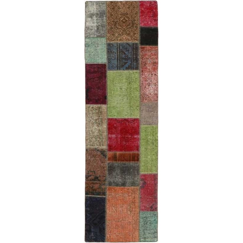 tappeto persia vintage patchwork cm 74x255 
