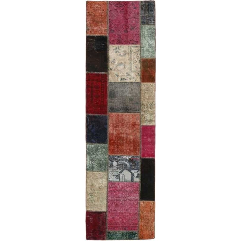 tappeto persia vintage patchwork cm 72x253 