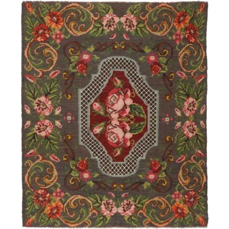 tappeto moldavia rose kelim old cm 183x222 
