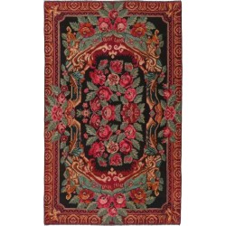 tappeto moldavia rose kelim old cm 202x329 