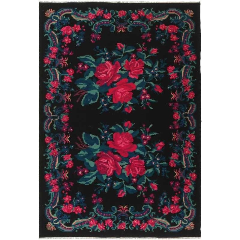 tappeto moldavia rose kelim old cm 204x290 