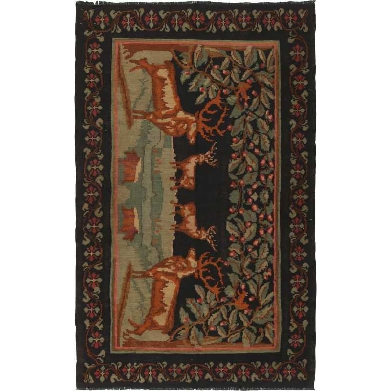 tappeto moldavia rose kelim old cm 159x249 