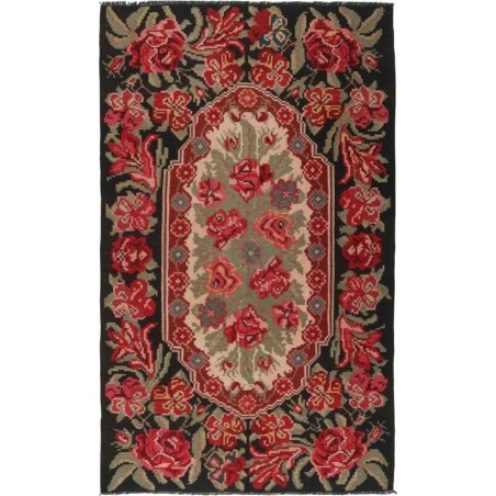tappeto moldavia rose kelim old cm 188x300 