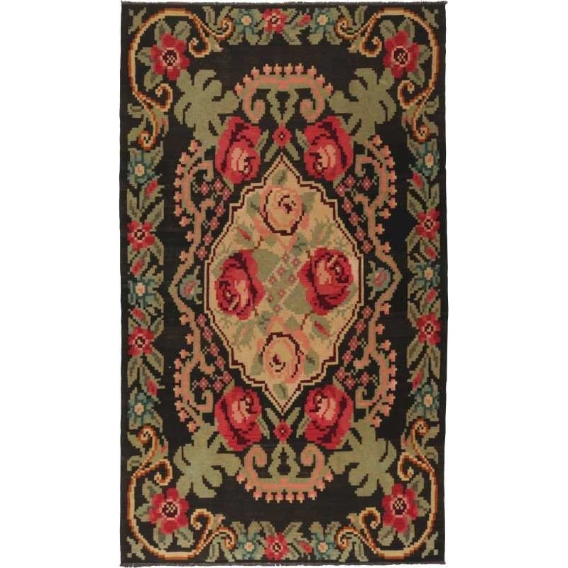 tappeto moldavia rose kelim old cm 177x296 