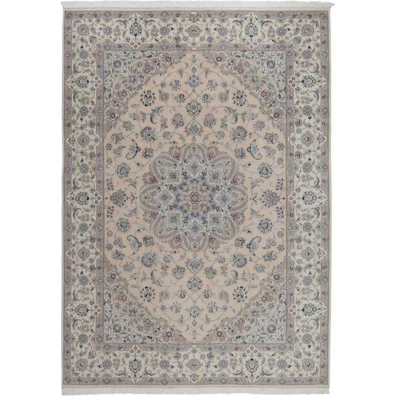 tappeto persia nain fine con seta cm 253x350 